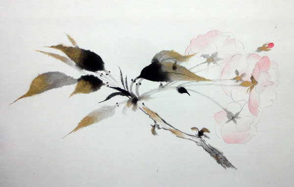堂本印象 佐久羅花（桜）/Web書画ミュージアム
