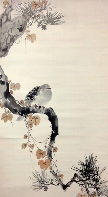 模写】伊藤若冲/菊図/屏風ハガシ/六曲用マクリです/掛軸☆宝船