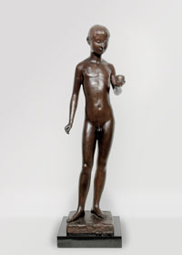 舟越保武 リンゴもつ少年