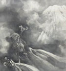 幸野楳嶺 富士越龍図